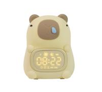 Générique Alarm Clock Night Light - Rechargeable 7 Colors Adjustable | Cute Bedside Lamp for Boys Girls Sleep Training Naptime Home Bedroom Nightstand Nursery Holiday