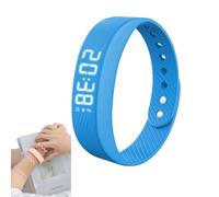 Générique Alarm Clock Watch, Alarm Bracelet Digital Silent Vibration Wake-Up Sport Wristband,for Heavy Sleepers, Snooze Free Smart Watch for Men and Women (Blue)