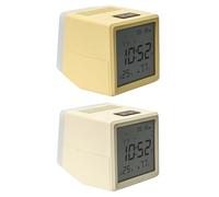 Générique Alarm Clocks - Digital Alarms Clock for Girls Boys, Sturdy Design with Light, LED Display Screen Night Desk Decor for Bedrooms Room Classroom Nursery Baby Teen Adults Seniors, 3.15 inches