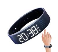Générique Alarm Watch, Vibrating Digital Clock, Silent Adjustable Smartwatch, Comfortable Wristband Design, Compact Ideal for Travel, School, Sports, Outdoor, Women, Men, Kids, and Heavy Sleepers