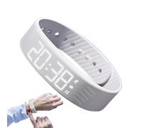 Générique Alarm Watch, Vibrating Digital Clock, Silent Smart Wristband, Adjustable Lightweight Design, 1.96 inches, Ideal for Travel, School, Sports, Outdoor, Men, Women, Kids, Heavy Sleepers