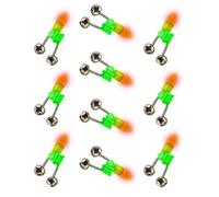 Générique Alarme avec indicateurs à Double Cloche pour Les | Cloches de pêche en spirale à Double alerte, avec tige lumineuse LED, accessoires durables et antidérapants à Clip