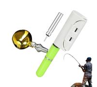 Générique Alarme de la Morsure de pêche - Lumière de Pointe de la Tige, Lampe à rumence du Poisson | Alerte de Cloche à Clip-on à Alimentation à Batterie, Accessoire de Poteau Rouge