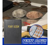 Générique Album De La Collection De Pièces - Holder De Devises | Livre De Collection De Pièces | Book Penny Pressé Hold 108 Coin | Porte-Stockage De L'organisateur Monétaire pour L'affichage Souvenir