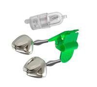 Générique Alerte Spirales Cloches de pêche avec lumière LED Cloches de Canne à pêche de Nuit LED Alarme de Morsure de Canne à pêche Alarme de Morsure de Nuit avec Double