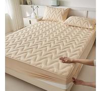 Générique Alèse Imperméable pour Matelas avec Poche Profonde De 28 Cm, Drap-Housse Respirant Et Confortable avec Bande Élastique À 360°, Lavable en Machine,Kaki,90x200cm(35x79inch)