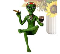 Générique Alien Figurines - Space Creature Collectible Statues for Desk Decor | Hand Painted Resin Models with Detailed Sci FI Design, Miniature Themed Ornaments for Shelf Office Home Display