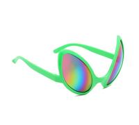 Générique Alien Party Sunglasses - Funny Rainbow Lenses Glasses | 14x9x14cm 27g PC Material Costume Eyewear, Halloween Party Photo Booth Props Favors Accessories for Cosplay Carnival and Dress-Up