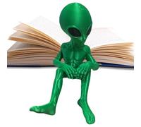 Générique Alien Statue, Funny Alien Figurine Sculpture, Small Outdoor and Garden Decoration, Ideal for Yard Lawn Porch, Bedroom Living Room, Home Decor Party Favors Also Gifting, 1.97x4.72in