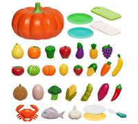Générique Aliments Factices Cuisine Enfant | Jeu Tri Éducatif Citrouilles Factices - Activités Éducatives Préscolaires | pour Magasin Scolaire, Épicerie, Chariot, Courses et Cuisine