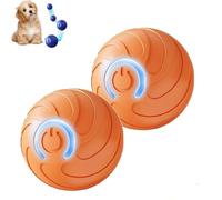 Générique Alizure Dog Ball, 2025 New Alizure Smart Dog Ball, Interactive Automatic Rolling with Lights, 2025 New Smart Jumping Balls for Dogs, Dogballs That Moves on Its Own (Orange*2)