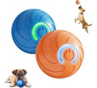 Générique Alizure Dog Ball, Smart Jumping Ball Dog Toy, Interactive Automatic Rolling with Lights, Dogballs That Moves on Its Own, Dogballs That Moves on Its Own (Blue Orange 2 pcs)