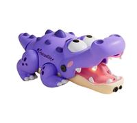 Générique Alligator Crocodile Interactif Musical avec Évitement d'obstacles | Alligator Électroniques Pour Garçons Filles À La Maison En Halte-Garderie Centre D'Éveil Salon Fête Violet