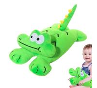 Générique Alligator en Peluche,Grands Coussins Crocodile Décoratifs - Peluche Alligator en Forme De - pour Garçons Filles Noël Anniversaire Fête Lit Voyage Voiture Bureau Table de Nuit