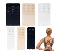 Générique Allonge pour Agrafe De Soutien-Gorge - Deux Crochets Trois Crochets Extenseurs De Soutien-Gorge - Six Boucles Prolongation Bretelles Douces Confort Utilisation Grossesse Allaitement