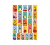 Générique Alphabet Chart, Alphabet Poster, Bright Colors Sturdy Material Easy Application, Learning Bulletin for Teacher, Kindergarten & Elementary, 11.81x17.71inches