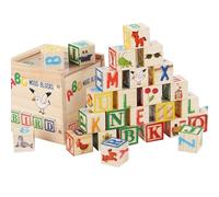 Générique Alphabet Stacking Blocks, Educational Sensory Toy Set with 27 Blocks, Learning & Play for Kids Over 3 Years Old