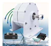 Générique Alternateur triphasé 10 000 W avec redresseur pour éoliennes - Solution idéale pour la Production d’énergie éolienne Verticale/Horizontale : Haute efficacité, Durable et renouvelable.