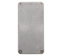 Générique Aluminium Argenté Boîtier de Pédale D'effet Surface Résistante Moulé sous Pression pour Musiciens et Accessoires Guitare Électrique