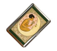 Générique Aluminum Card Holder - Slim Signal Blocking Metal Case | Vintage Business Wallet Protective Card Storage Box for Cash, Money, Receipts, Men, Women, Girlfriend, Commuting