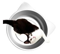 Générique Aluminum Cat Cooling Nest, Summer Heat Dissipation Cat Bed, Portable Cool Basin Pet House, Animal Pan Mat, Lightweight Bed for Cats and Small Dogs Indoor Outdoor