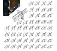 Générique Aluminum Core Rivets - Half Round Head Pop Rivets for Precision Equipment | Silver Alloy Build, Stable Dome Head Structure, Strong Pulling Strength, Lightweight Hardware Fasteners