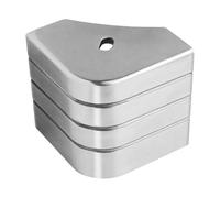 Générique Aluminum Pontoon Corner Caps - 90 Degree Rounded Deck Hardware, Heavy Duty Edge Safety Bumpers for Boats, RV Roof Camper Bunk Enclosures, Marine Parts for Home Pros