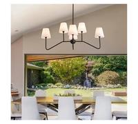 Générique American Chandelier Living Room Industrial Style Home Decorative Lighting Ceiling Hanging Lights Led Bedroom Restaurant Indoor