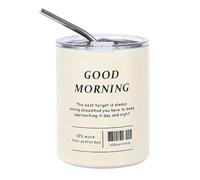 Générique Americano Tumbler - 320ml Hot and Cold Beverage Cup, Double-Layer Vacuum Insulated with Lid | Double-Layer Vacuum Tumbler for Beach, Travel | Stylish Portable Coffee Cup Accessories