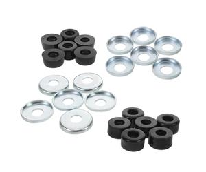 Générique Amortisseur Patin à roulettes et Skateboard 1 Set PVC 10mm Trou Central Double rangée Accessoires de Protection pour Roller Street Skating et Indoor Skating