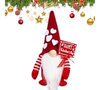 Générique Amour GNOME - GNOME Romantique | Ornement De sans Visage, Décoration Élégante en Peluche sans Visage, Vitrine De s Naines pour Amoureux De La Saint-Valentin, Ajoute De La Chaleur À N'impo