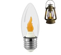 Générique Ampoule à flamme LED - Décoration de Noël, lumière ambiante | Effet de feu réaliste, lueur douce, économe en énergie, éclairage de fête, salon, Patio, balcon, Restaurant, chambre à coucher