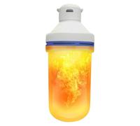 Générique Ampoule Effet Feu - Lampe Portable Rechargeable en Forme de Flamme à 3 Modes, Ampoule à Flamme Vacillante, Éclairage Décoratif Durable | Maison Jardin Fête Chambre Camping Vacances