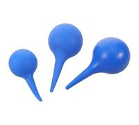 Générique ampoule en caoutchouc pour le nettoyage des oreilles, ampoule pour retirer le cérumen, bleu, 3 pièces, capacité 30ml, self-cleaning, pour salle de bain et routines de