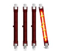 Générique Ampoule halogène R7S dimmable, Ampoule halogène J-Type R7S, 1000LM, Lampe linéaire Double extrémité à enficher, Lampe à Quartz chauffante 220V,254mm,1300W 4packs