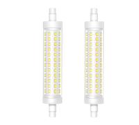 Générique Ampoule LED 12W R7s, 118mm Blanc Froid 6000K, 120W R7s J118 Remplacement de l'ampoule halogène linéaire, 1500LM, Non dimmable, Base R7s à Double extrémité,Cool White