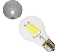 Générique Ampoule LED Edison à Filament Vintage, 8 W (équivalent halogène 80 W), E27, 750 LM, rétro, 6 000 K, lumière du Jour, Blanc Froid, Globe A60