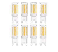 Générique Ampoule LED G9, dimmable 5W 18W 220V sans Scintillement Angle de Faisceau de 360 °, éclairage Domestique Chambre Salon 450LM,Warm White,5W