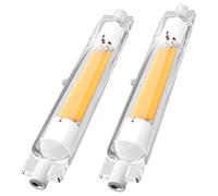 Générique Ampoule R7S LED 78mm Dimmable,LED COB Ampoules 2000LM Pas de Scintillement,78mm 20W Ampoule Équivalent Halogène J78 200W,Éclairage à Faisceau 360 °,AC 220-240V,Warm light,2PCS 118mm 30W