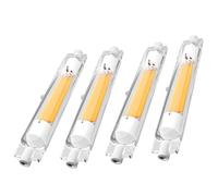 Générique Ampoule R7S LED 78mm Dimmable,LED COB Ampoules 2000LM Pas de Scintillement,78mm 20W Ampoule Équivalent Halogène J78 200W,Éclairage à Faisceau 360 °,AC 220-240V,Cold light,4PCS 118mm 30W