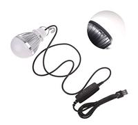 Générique Ampoule USB Portable LED 10W 5V, Suspendue pour Camping avec câble de 1.9m, Interrupteur Marche/arrêt, Blanc Chaud/Blanc Froid, Portable
