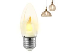 Générique Ampoules À Effet Flamme | E12 E14 LED Éclairage d'ambiance | Ampoules Vacillantes Pour Décoration Extérieure,Pour Bureau Plafond Halloween Fête Porche Patio Restaurant Bar