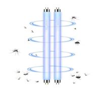 Générique Ampoules de Rechange T8 F10W pour Tueur de Mouches - Tube Lumineux UV de 13 Pouces pour Tueur d'insectes électrique 20W/Zappeur d'insectes/Tueur de moustiques, Lot de 2,10W