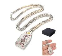 Générique Amulette japonaise, avec coffret cadeau, collier de protection avec bénédiction, collier talisman spirituel pour la guérison énergétique, porte-bonheur pour femmes et hommes (01)