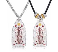 Générique Amulette japonaise, avec coffret cadeau, collier de protection avec bénédiction, collier talisman spirituel pour la guérison énergétique, porte-bonheur pour femmes et hommes (03)