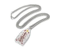 Générique Amulette Taoïste Collier Homme/Femme - Bijoux Femme & Cadeau Homme, Collier Personnalisé Argent 925, Pendentif Protection Chinois (Pendentif lumineux taoïste en or + chaîne en titane)