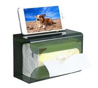 Générique An der Wand befestigte Tissue-Box - Rechteckiger Halter | WandServiettenbox | Modern Home Office Supplies Storage Organizer für Badezimmer Küche, Ohne Bohren Taschentuchbox, Klebehalterung