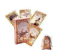 Générique Anciennes Cartes de Tarot Arabes Lenormand,Old Arabian Lenormand Tarot Cards,with Bag,Firend Game,Jouets de voyance