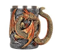 Générique Ancient Tankard - Gothic Ale Stein, Novelty Cup for Social Gatherings, Stainless Drinkware with Smooth Fin ish, Party Supplies, 3D Beer Vessel for Coffee Moments and Tea Rituals