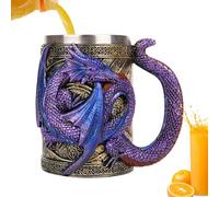 Générique Ancient Tankard - Gothic Ale Stein, Novelty Cup for Social Gatherings, Stainless Drinkware with Smooth Fin ish, Party Supplies, 3D Beer Vessel for Coffee Moments and Tea Rituals